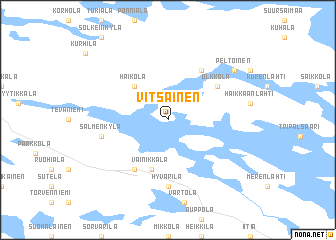 map of Vitsainen