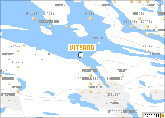 map of Vitsand