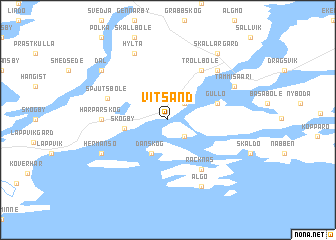 map of Vitsand