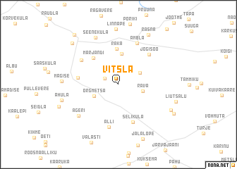 map of Vitsla