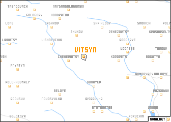map of Vitsynʼ