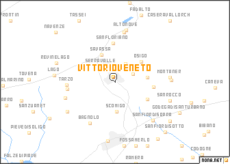 map of Vittorio Veneto