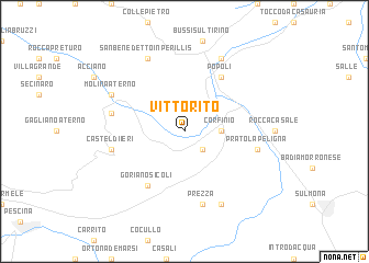 map of Vittorito