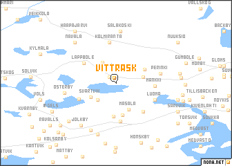 map of Vitträsk