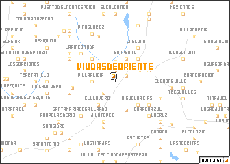 map of Viudas de Oriente