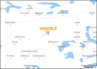 map of Viuhkola