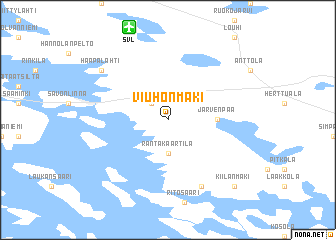 map of Viuhonmäki