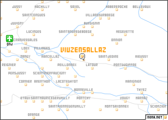 map of Viuz-en-Sallaz