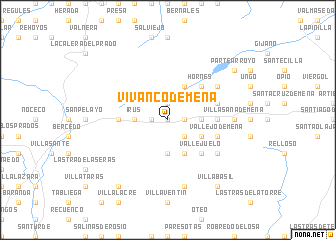map of Vivanco de Mena