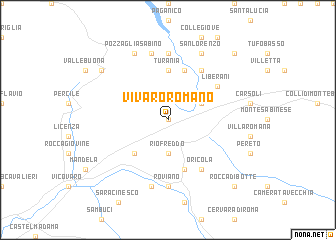 map of Vivaro Romano