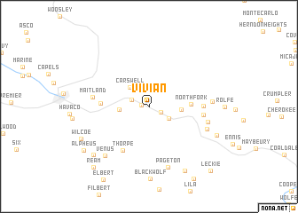 map of Vivian