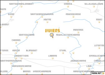 map of Viviers