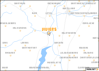 map of Viviers