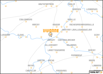 map of Vivonne