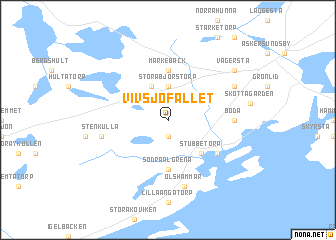 map of Vivsjöfallet