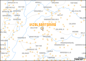 map of Vizal Santo Niño