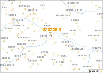 map of Vizǝzǝmin