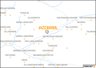 map of Vizcaínos