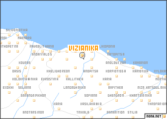 map of Viziánika