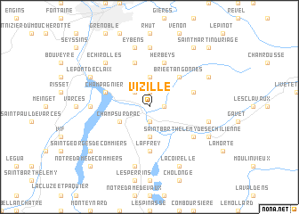 map of Vizille