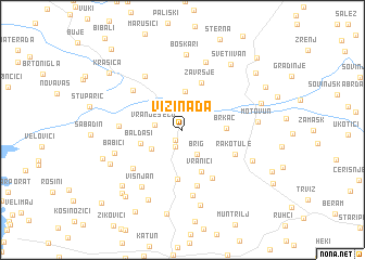 map of Vižinada
