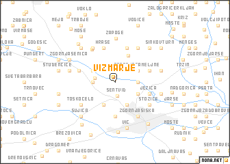 map of Vižmarje