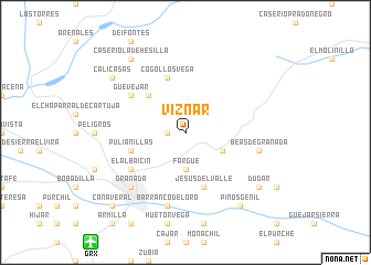 map of Víznar