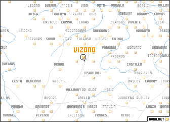 map of Vizoño