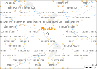 map of Vizslás