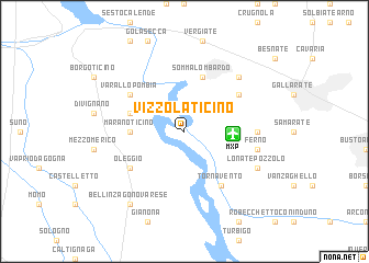 map of Vizzola Ticino