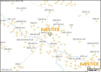 map of Vještice