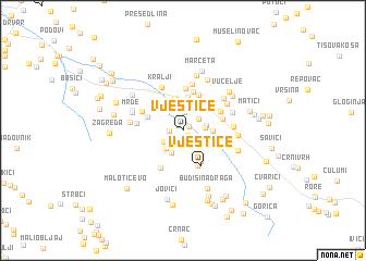 map of Vještice