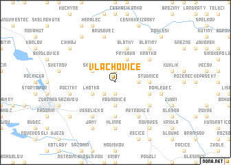 map of Vlachovice