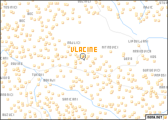 map of Vlačine