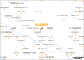 map of Vlădeni