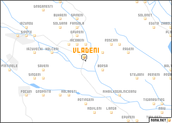 map of Vlădeni