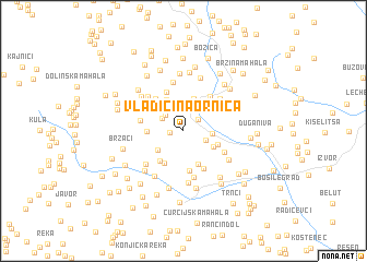 map of Vladičina Ornica