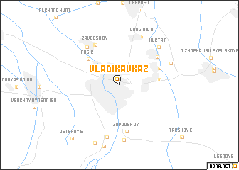 map of Vladikavkaz