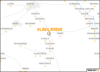 map of Vlădila Nouă