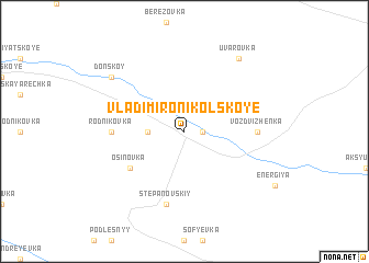 map of Vladimiro-Nikol\