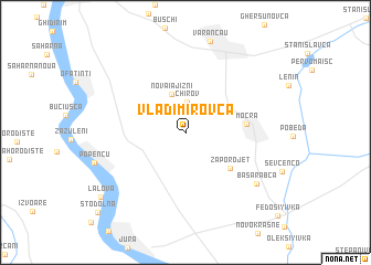 map of Vladimirovca