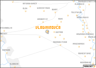 map of Vladimirovca