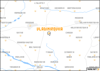 map of Vladimirovka