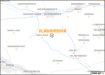 map of Vladimirovka