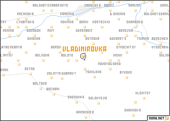 map of Vladimirovka