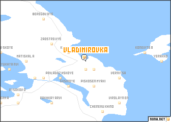 map of Vladimirovka