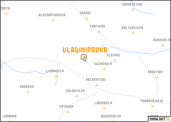 map of Vladimirovka