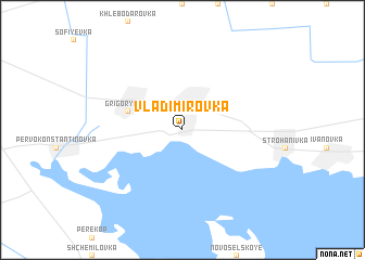 map of Vladimirovka