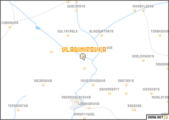 map of Vladimirovka