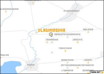 map of Vladimirovka